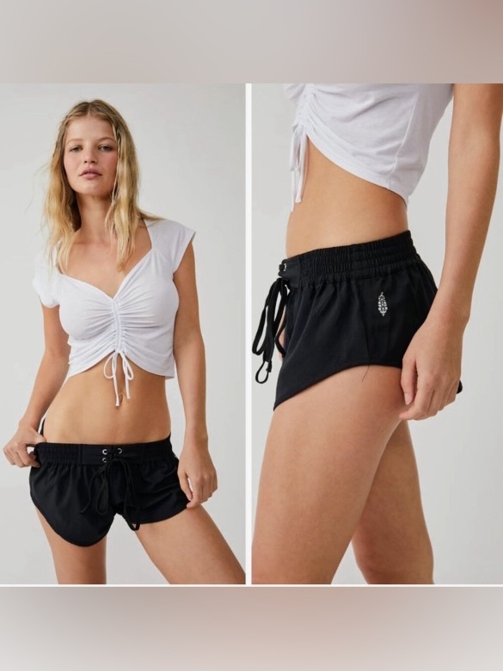 FP Movement By Free People Black Easy Does It Shorts XS